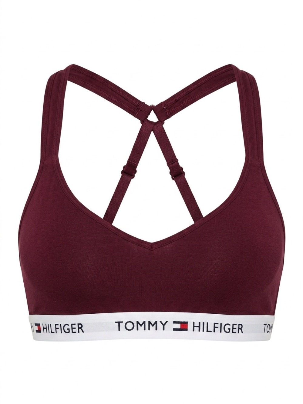 Tommy Hilfiger Women's Wine Seamless Sports Bralette